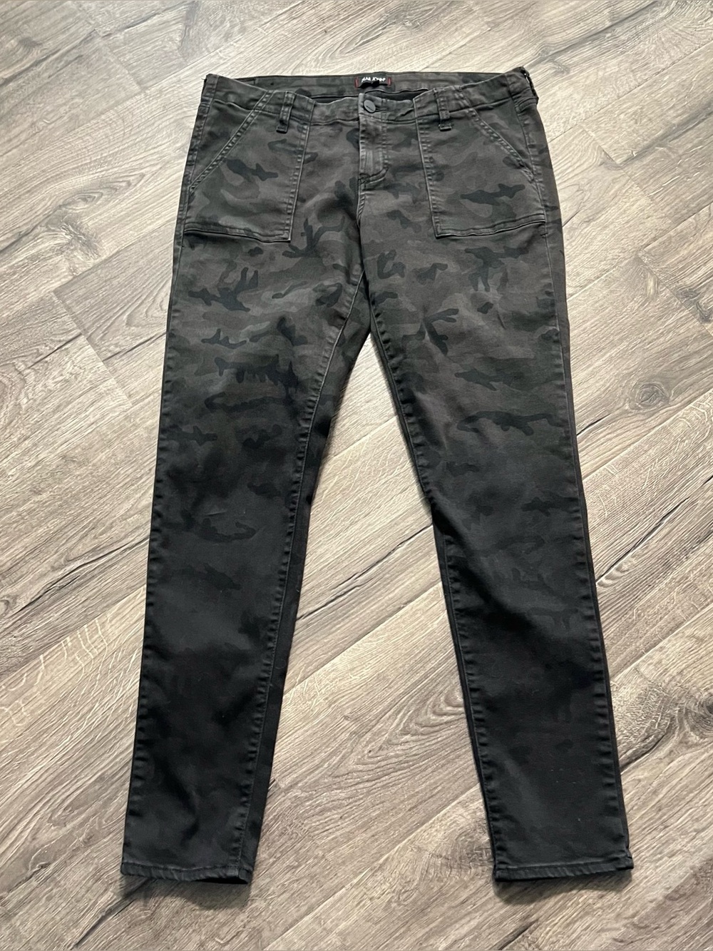 Dear John Joyrich Comfort Skinny Jeans Size 31 Gray Camouflage